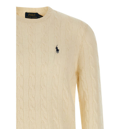 Polo Ralph Lauren White Wool Cardigan
