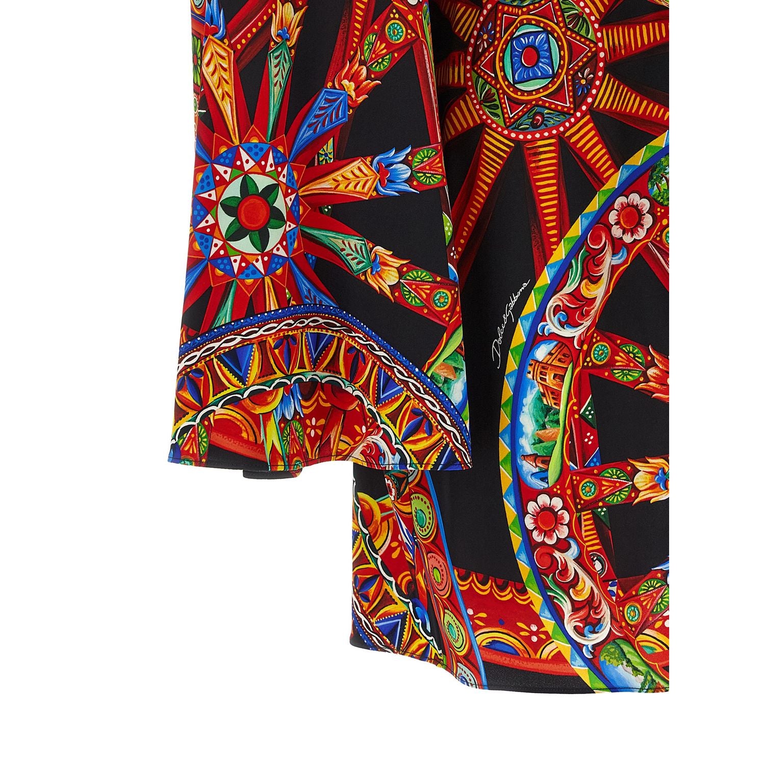 Dolce & Gabbana Multicolor Silk Short Dress