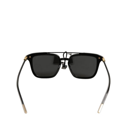 Dolce & Gabbana Black DG4327F Double Bridge Square Frame Sunglasses