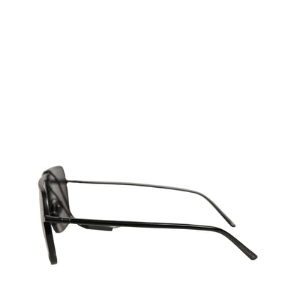 Dolce & Gabbana Black DG2193J Rectangular Metal Frame Eyewear Sunglasses