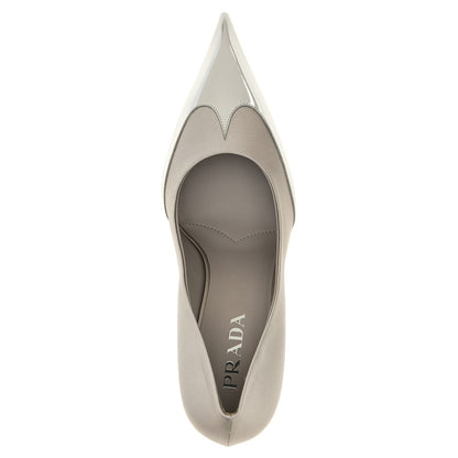 Prada Silver Viscose High Heel Pumps