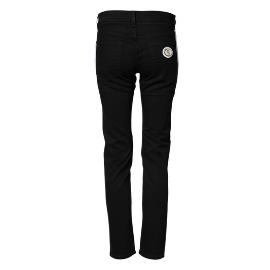 Dolce & Gabbana Black Cotton Stretch Skinny Denim Trouser Jeans