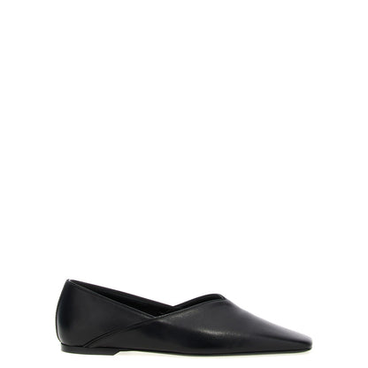 TOTEME Black Calfskin Ballet Flats