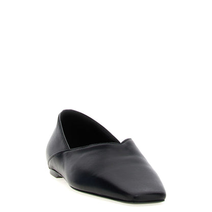 TOTEME Black Calfskin Ballet Flats