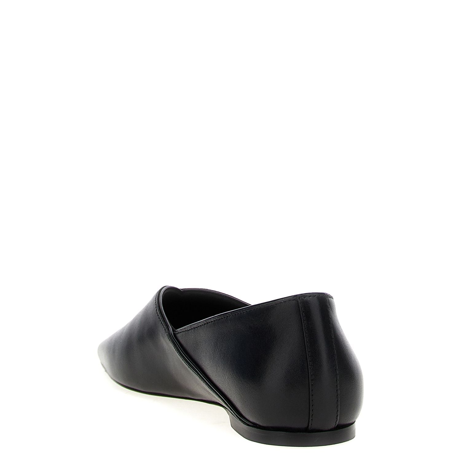 TOTEME Black Calfskin Ballet Flats