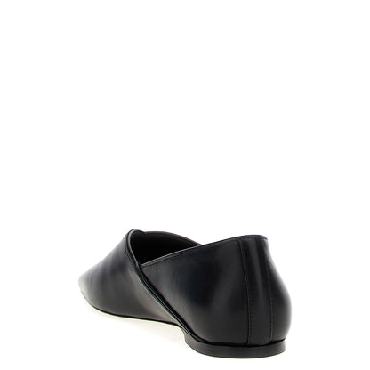 TOTEME Black Calfskin Ballet Flats