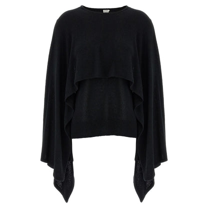 TOTEME Black Silk Cardigan