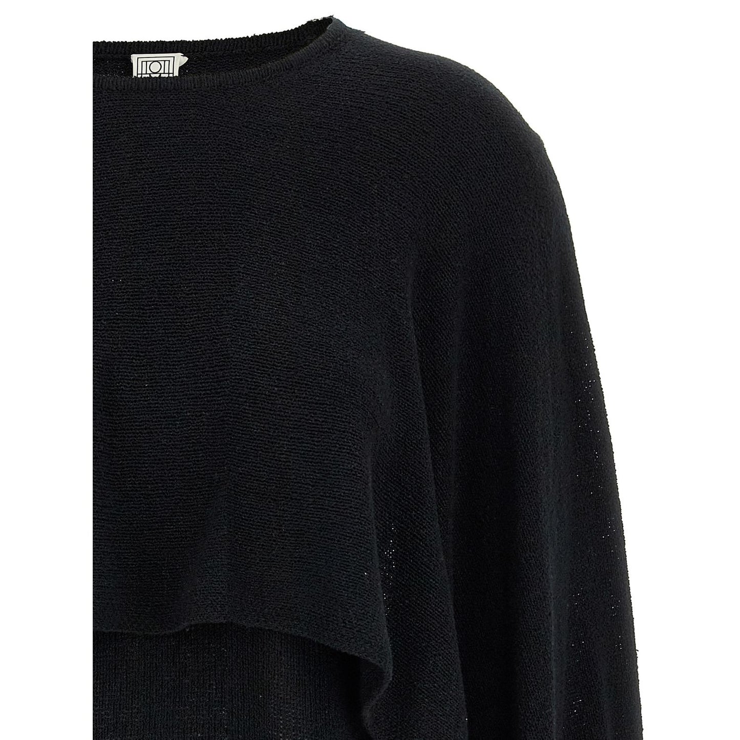 TOTEME Black Silk Cardigan