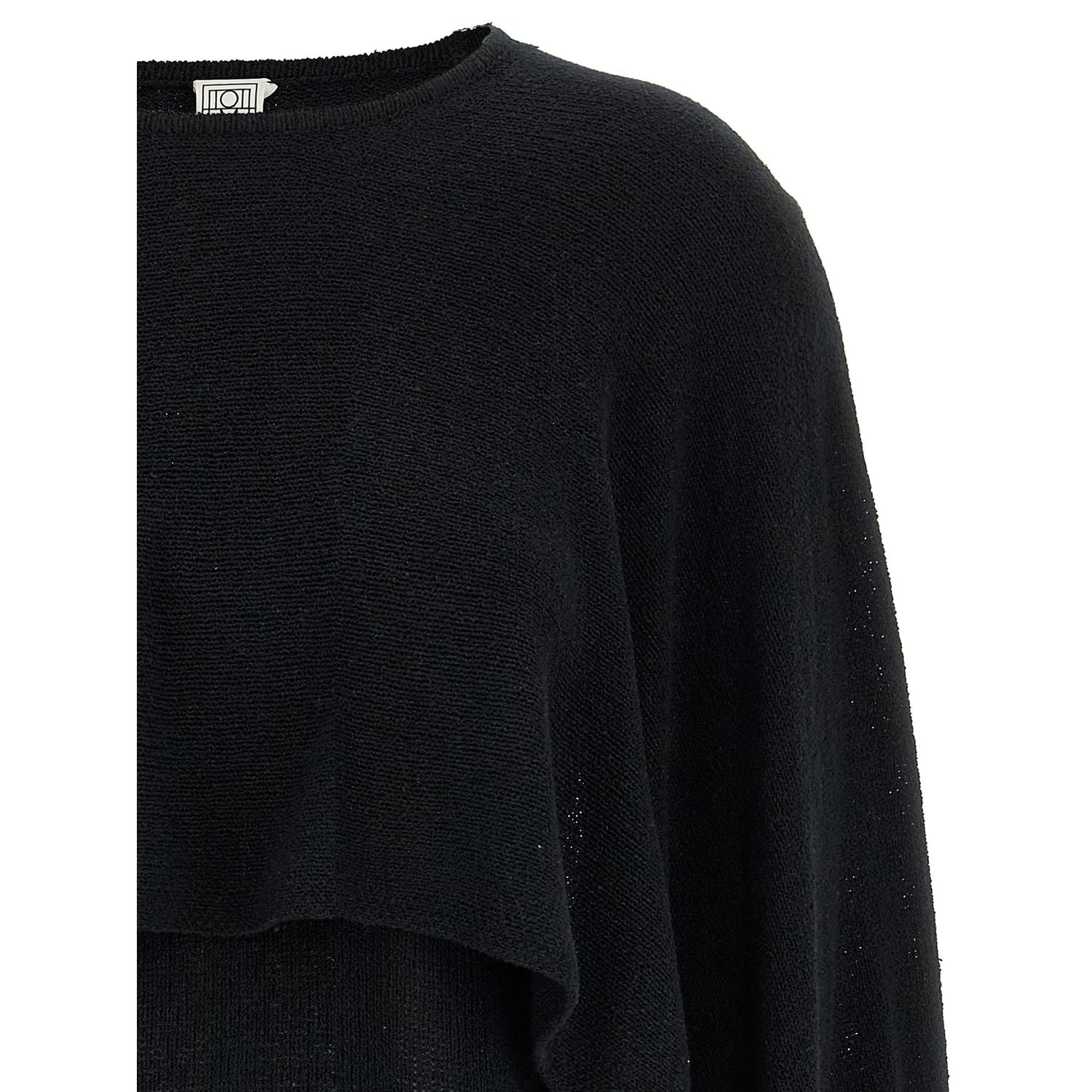 TOTEME Black Silk Cardigan