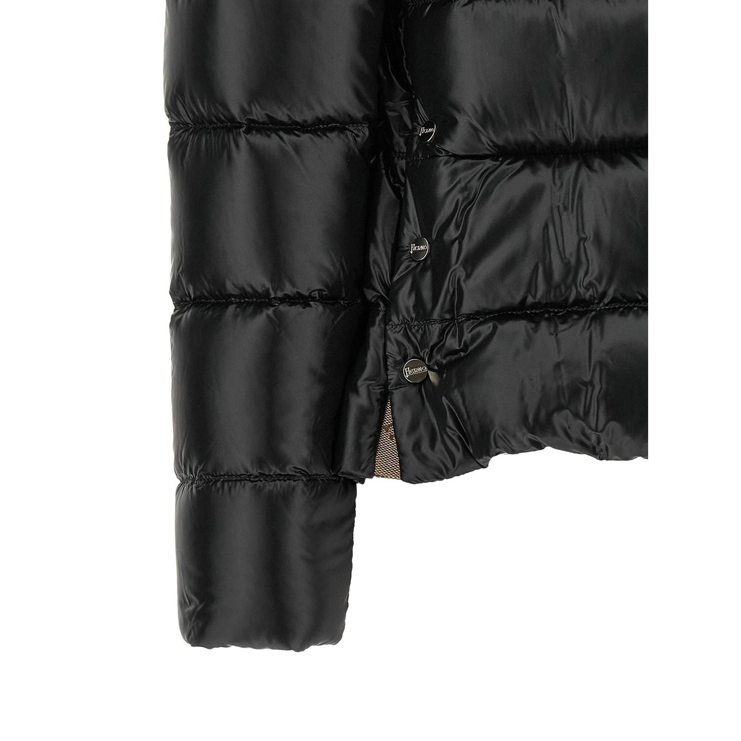 Herno Black Polyamide Full-Length Jacket