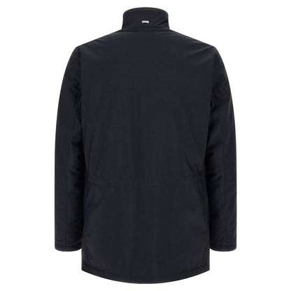 Herno Blue Polyamide Full-Length Jacket