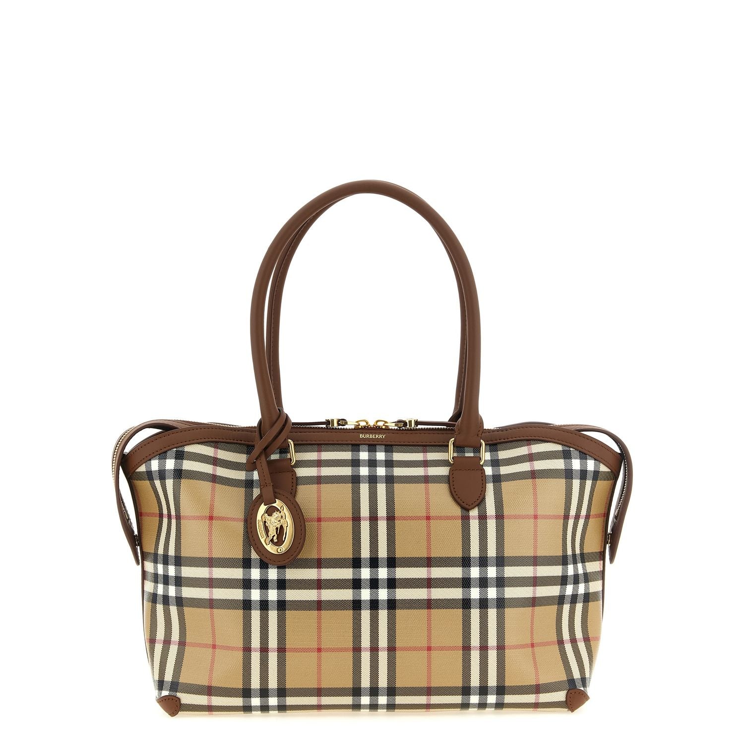 Burberry Beige Cotton Tote Bag
