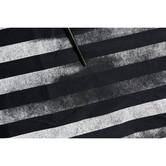 Dolce & Gabbana Blue Striped Print Cotton Crew Neck T-shirt