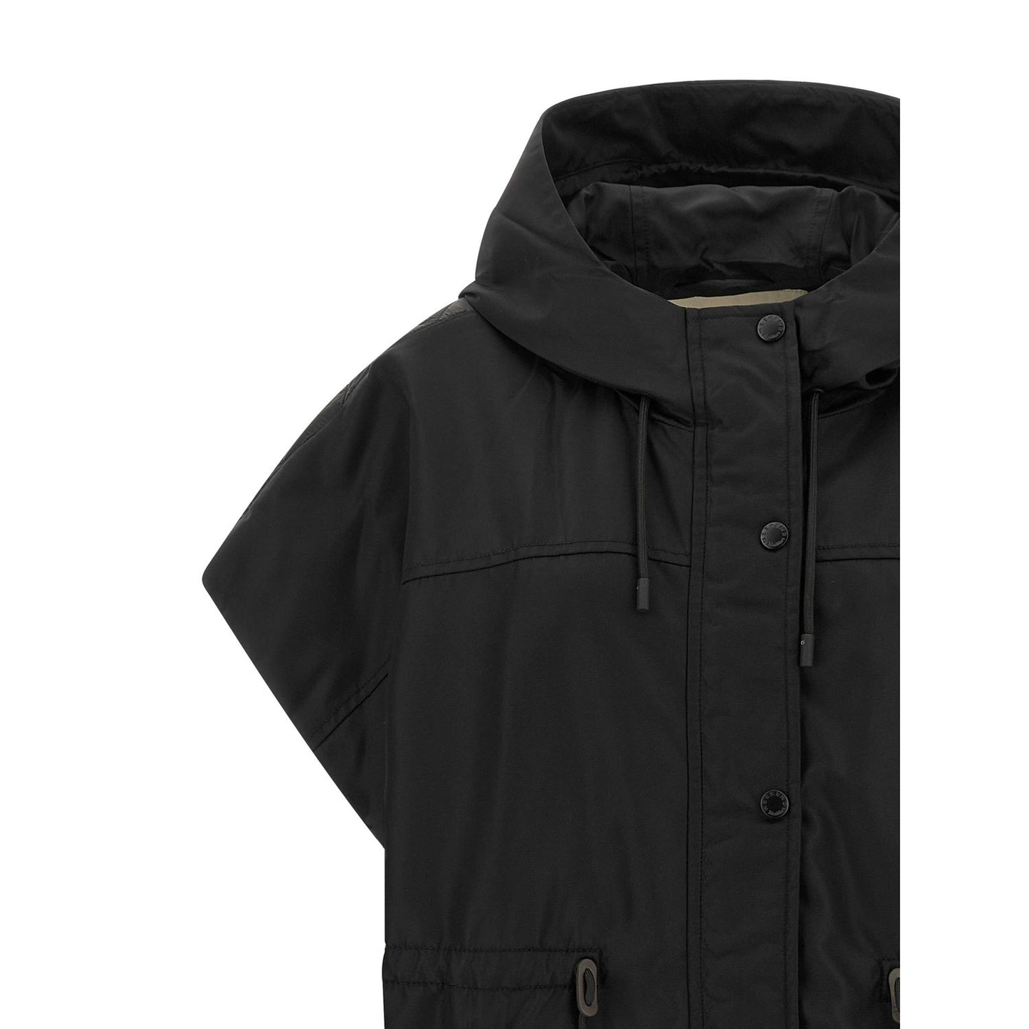 Max Mara Black Polyamide Sleeveless Jacket