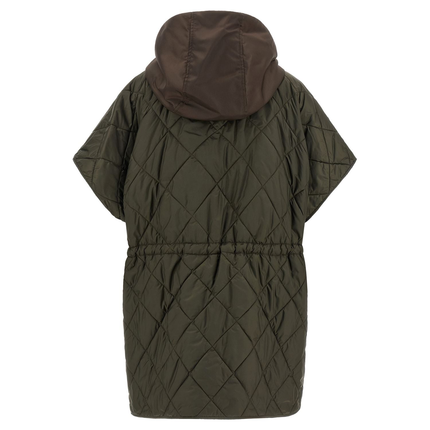 Max Mara Brown Polyamide Sleeveless Jacket