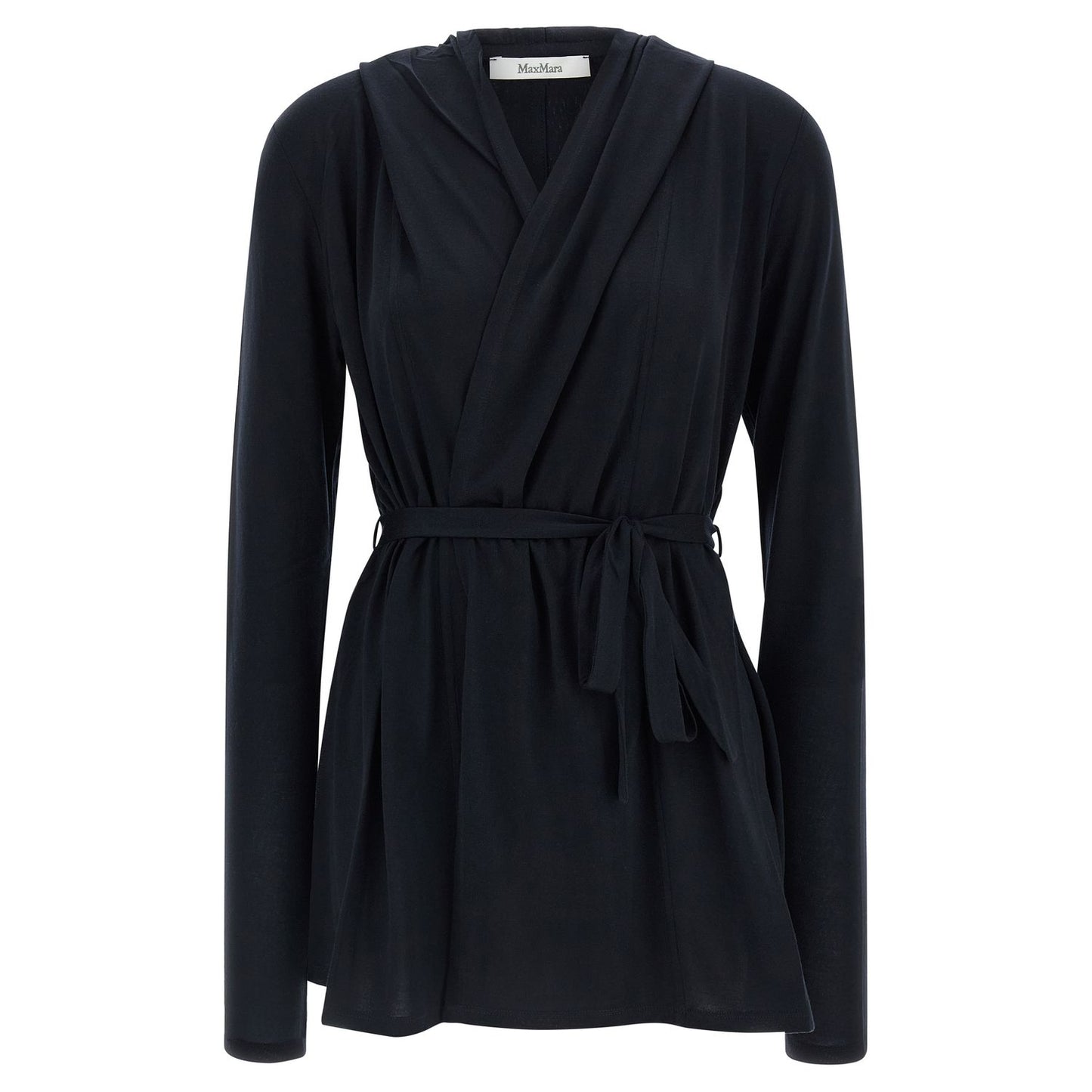 Max Mara Blue Lyocell Cardigan