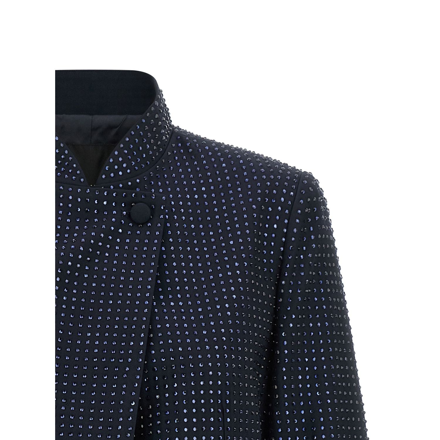PINKO Blue Polyester Full-Length Jacket