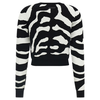 Moschino Black Viscose Cardigan
