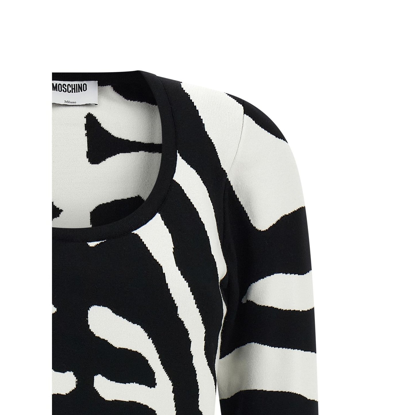 Moschino Black Viscose Cardigan