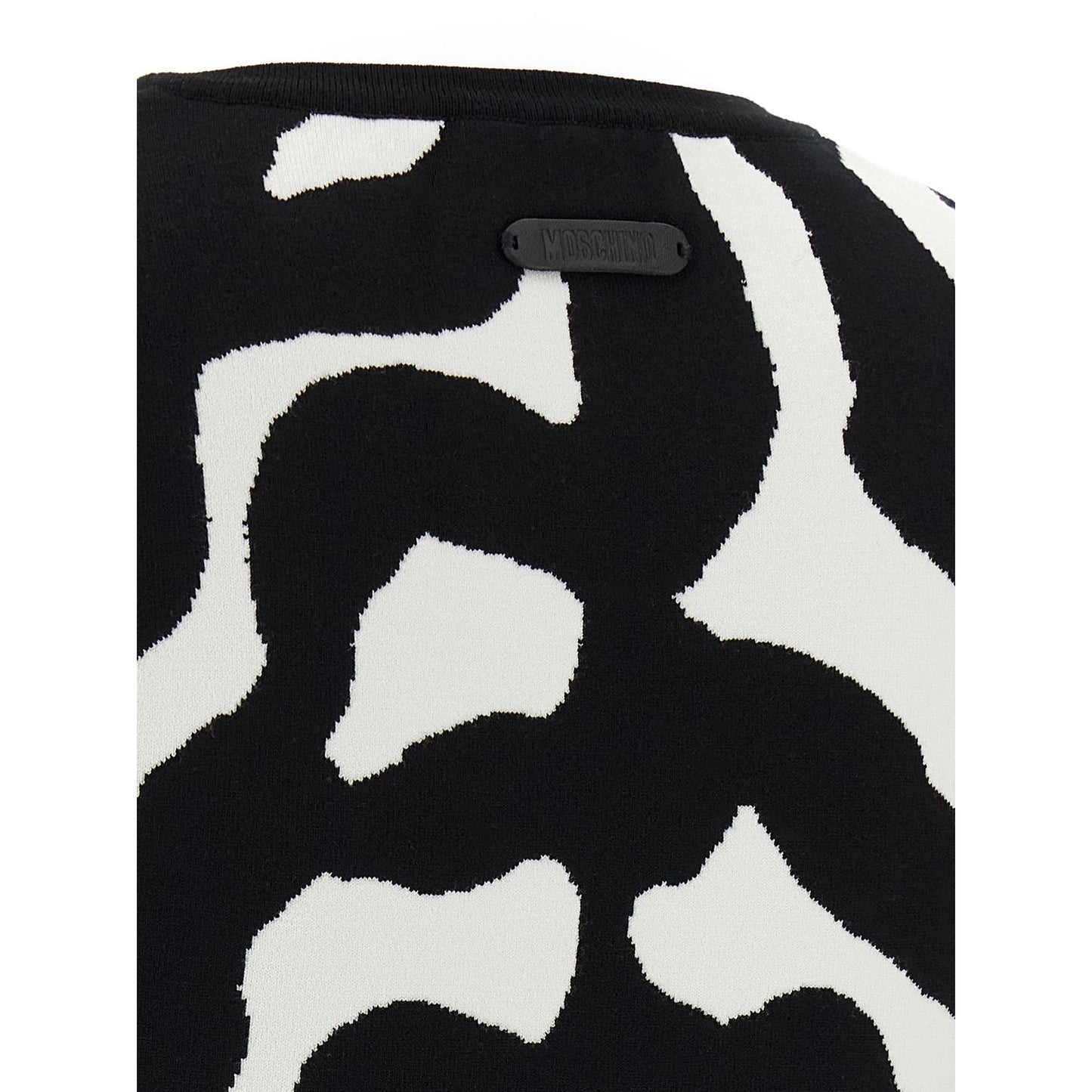Moschino Black Viscose Cardigan