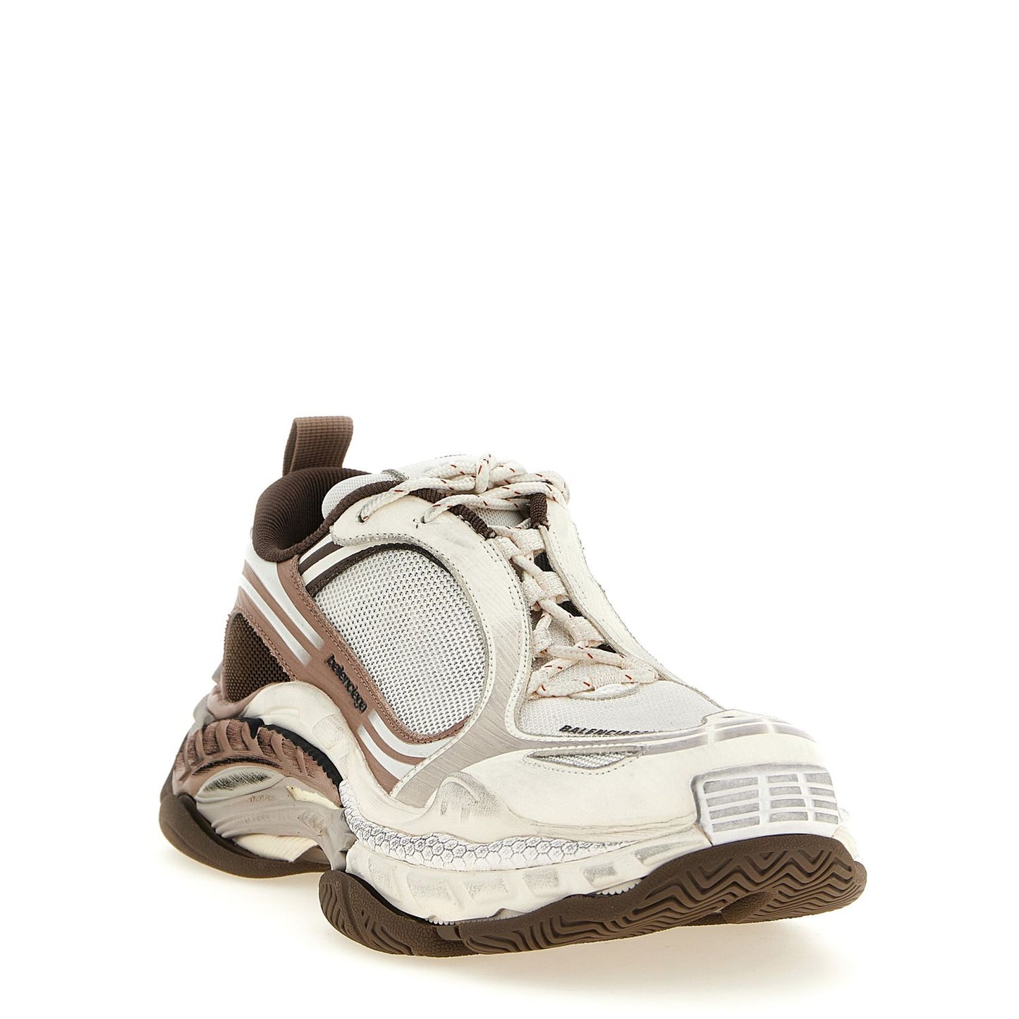 Balenciaga White Polyethylene Athletic Sneakers