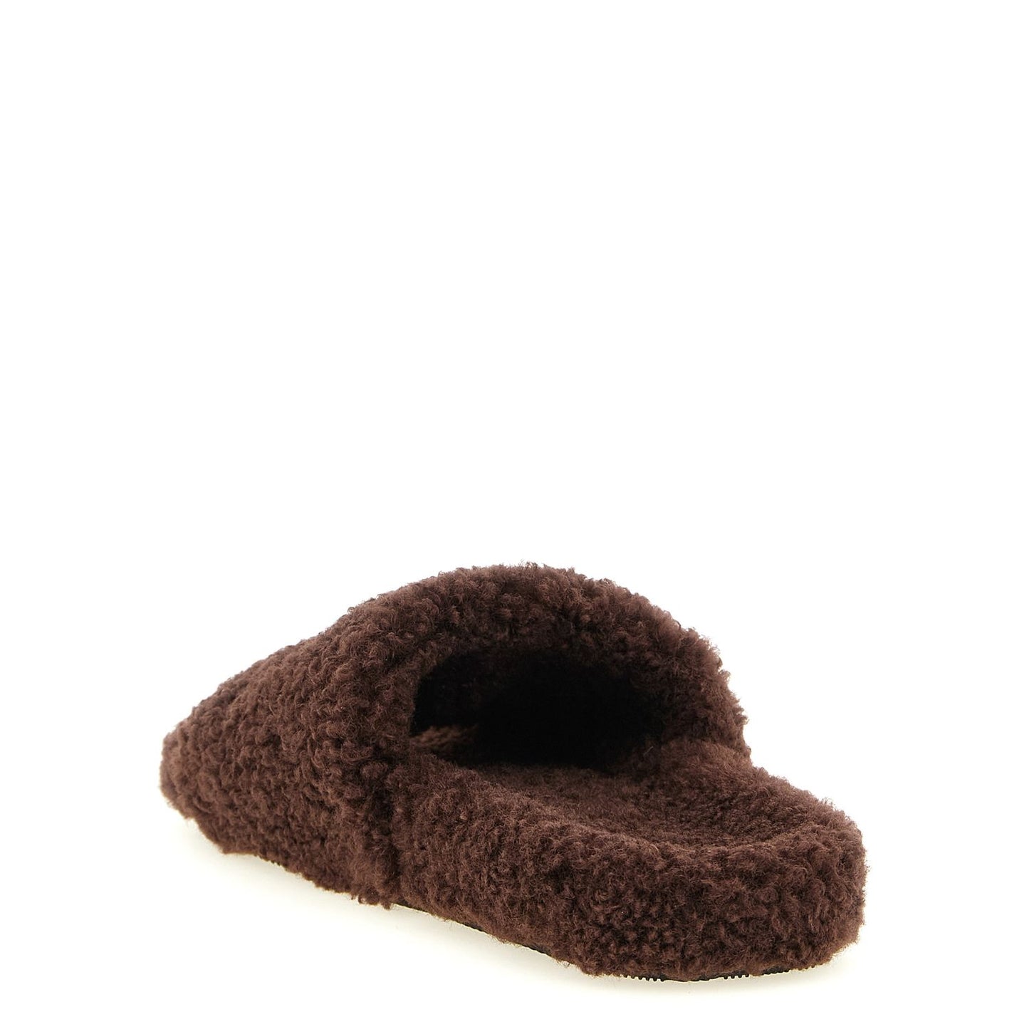 Balenciaga Brown Polyester Slides
