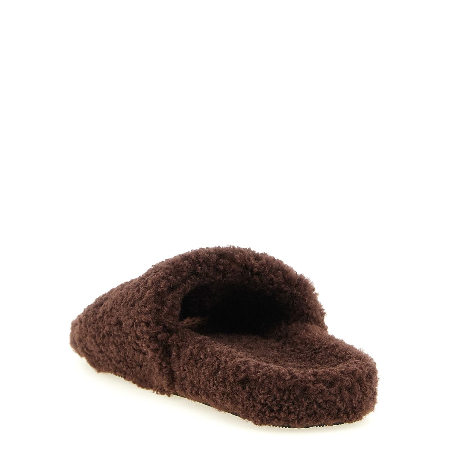 Balenciaga Brown Polyester Slides