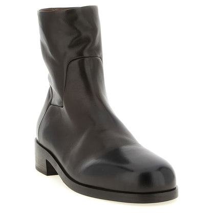 Marsell Brown Calfskin Ankle Boots