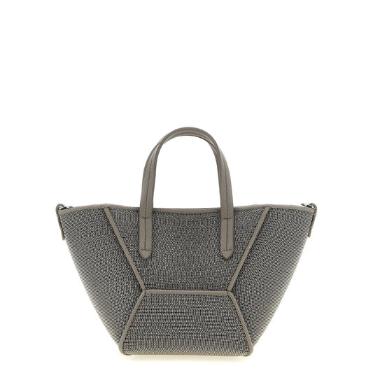 Brunello Cucinelli Gray Calfskin Handbag