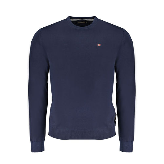 Napapijri Blue Cotton Men Sweater