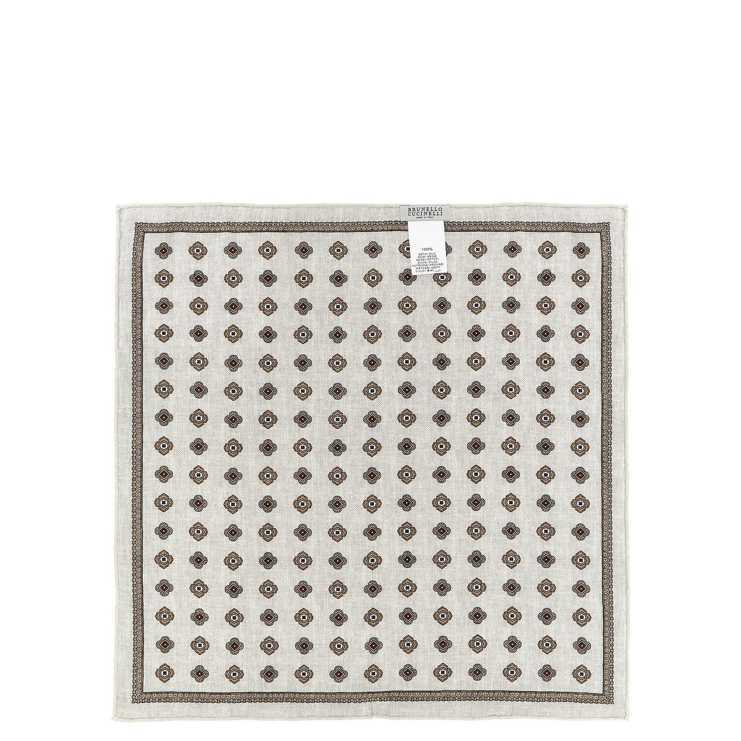 Brunello Cucinelli Multicolor Silk Pocket Square