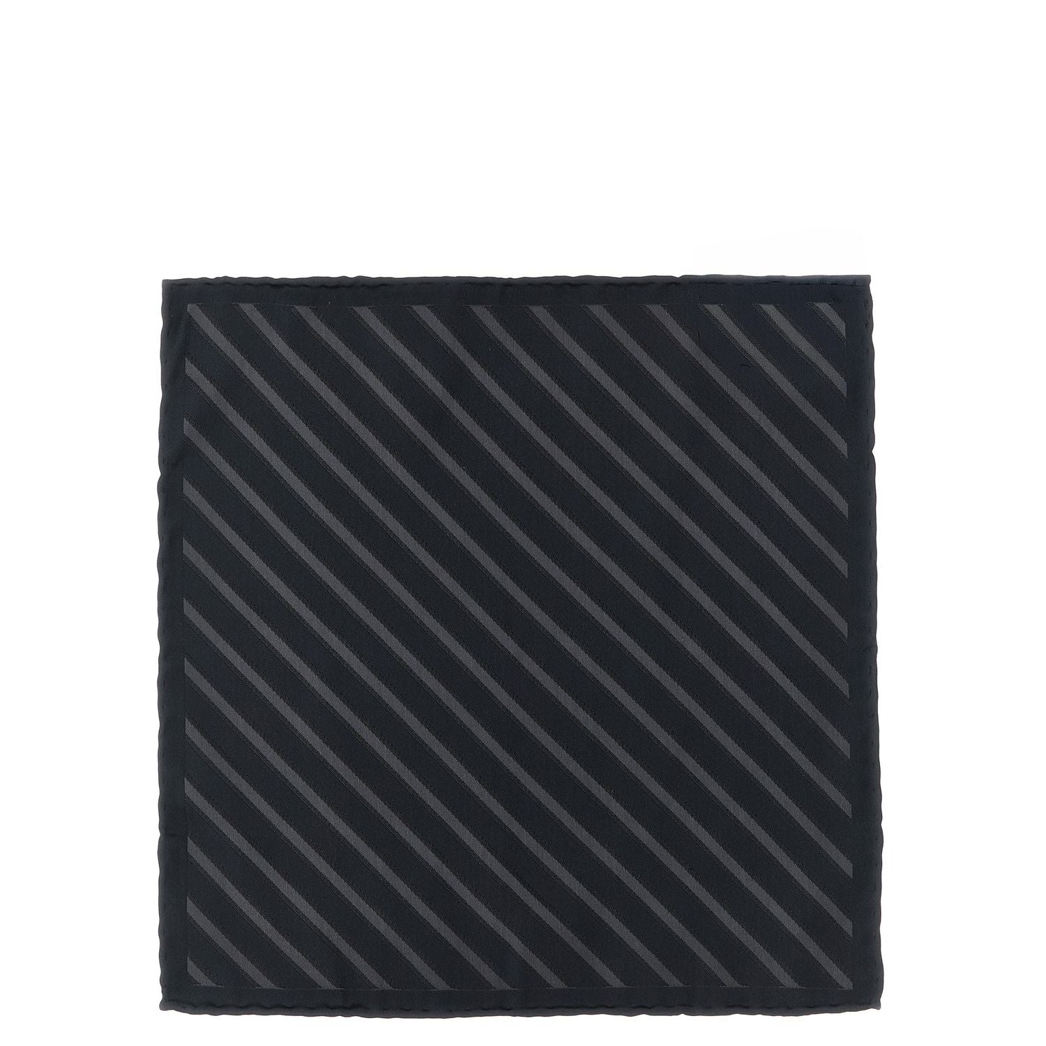 Brunello Cucinelli Gray Silk Pocket Square