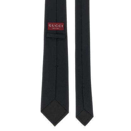Gucci Black Silk Tie