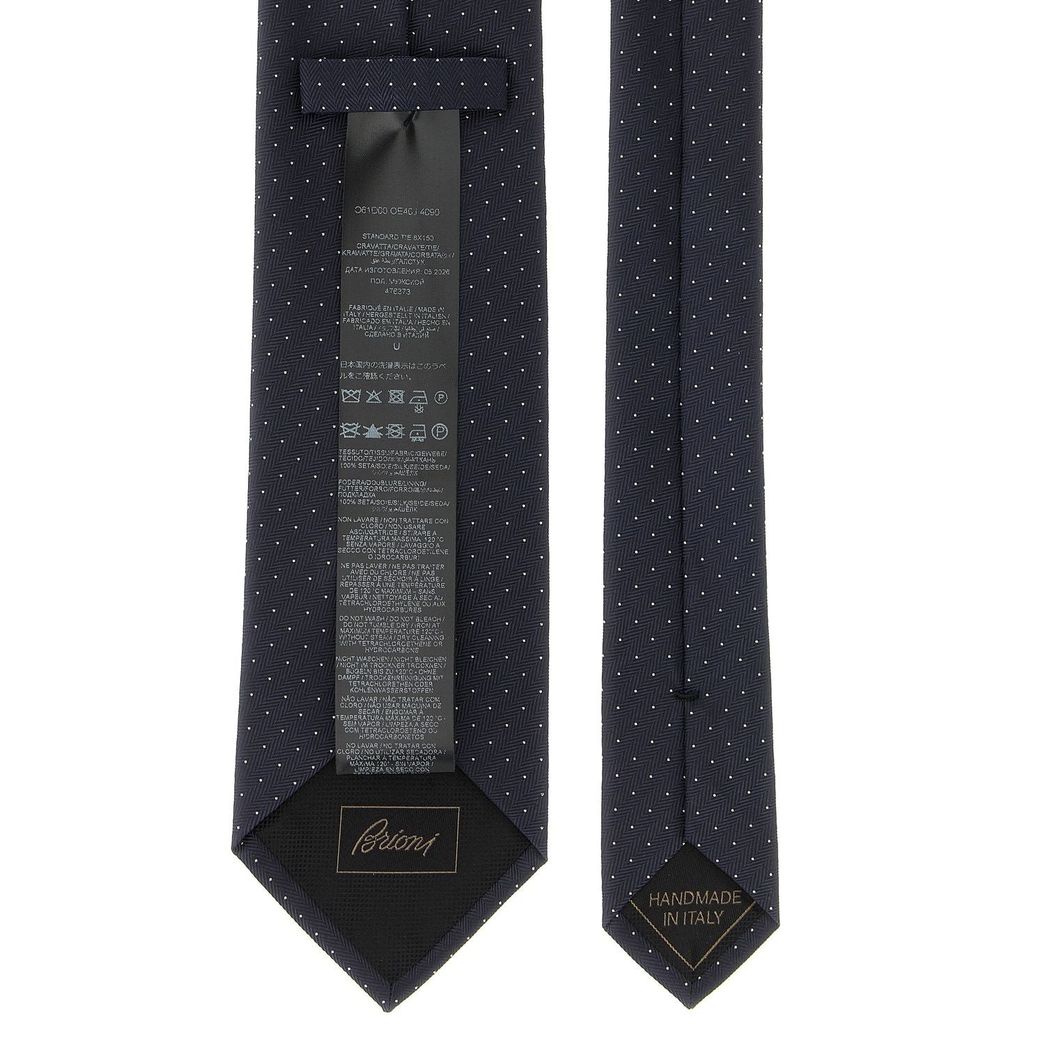 Brioni Blue Silk Tie