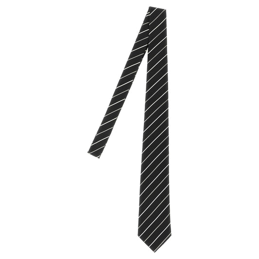 Saint Laurent Black Silk Tie