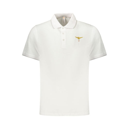 Accademia Militare White Cotton Polo Shirt