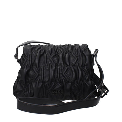 Karl Lagerfeld Black Polyester Crossbody Bag