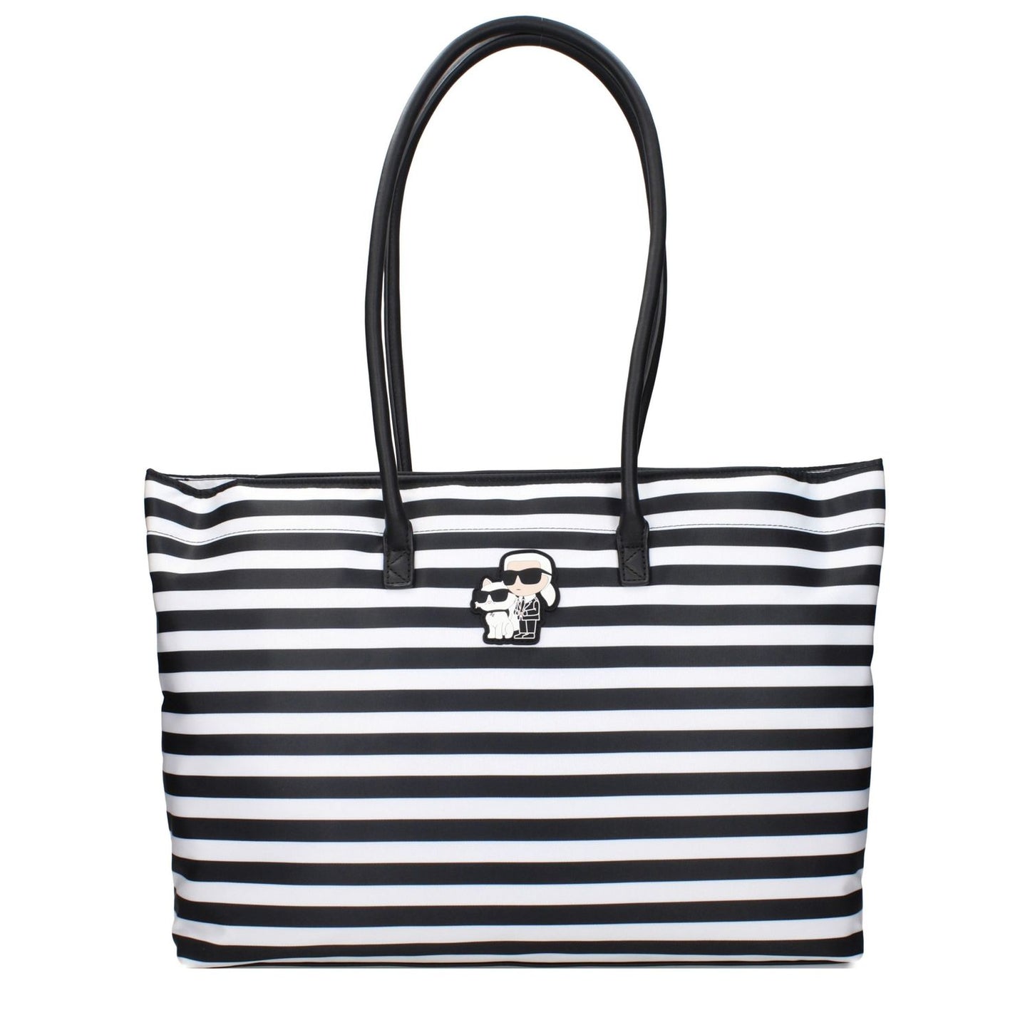 Karl Lagerfeld Black Fabric Shoulder Bag