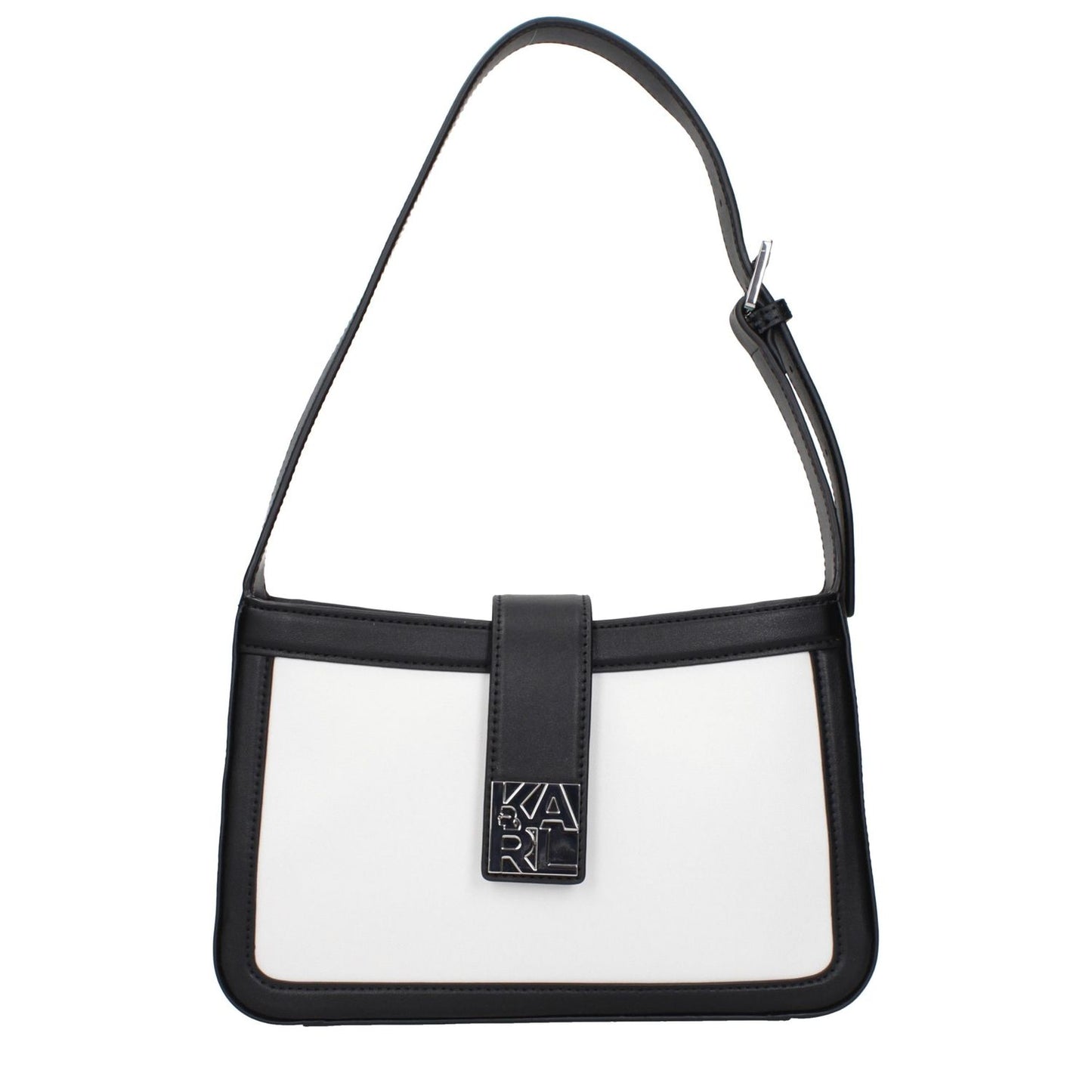 Karl Lagerfeld White Leather Shoulder Bag
