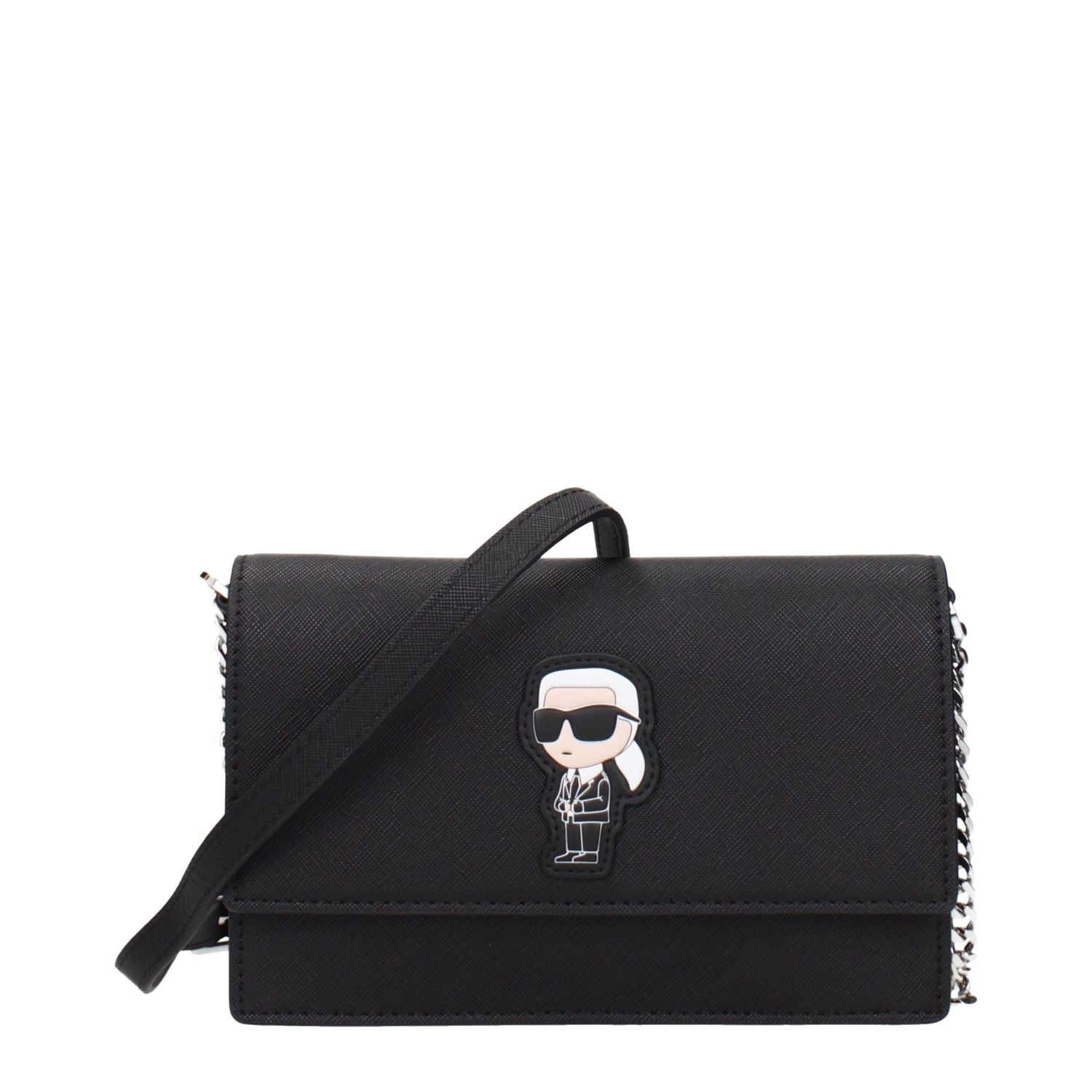 Karl Lagerfeld Black Polyethylene Crossbody Bag