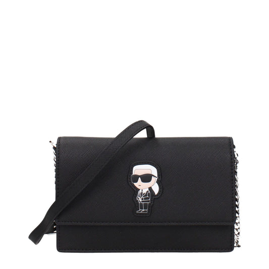 Karl Lagerfeld Black Polyethylene Crossbody Bag