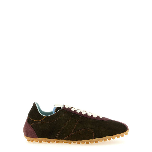 Maison Margiela Brown Calfskin Athletic Sneakers