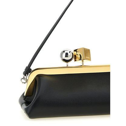 Jacquemus Black Lamb Leather La Pochette Salon Clutch Bag