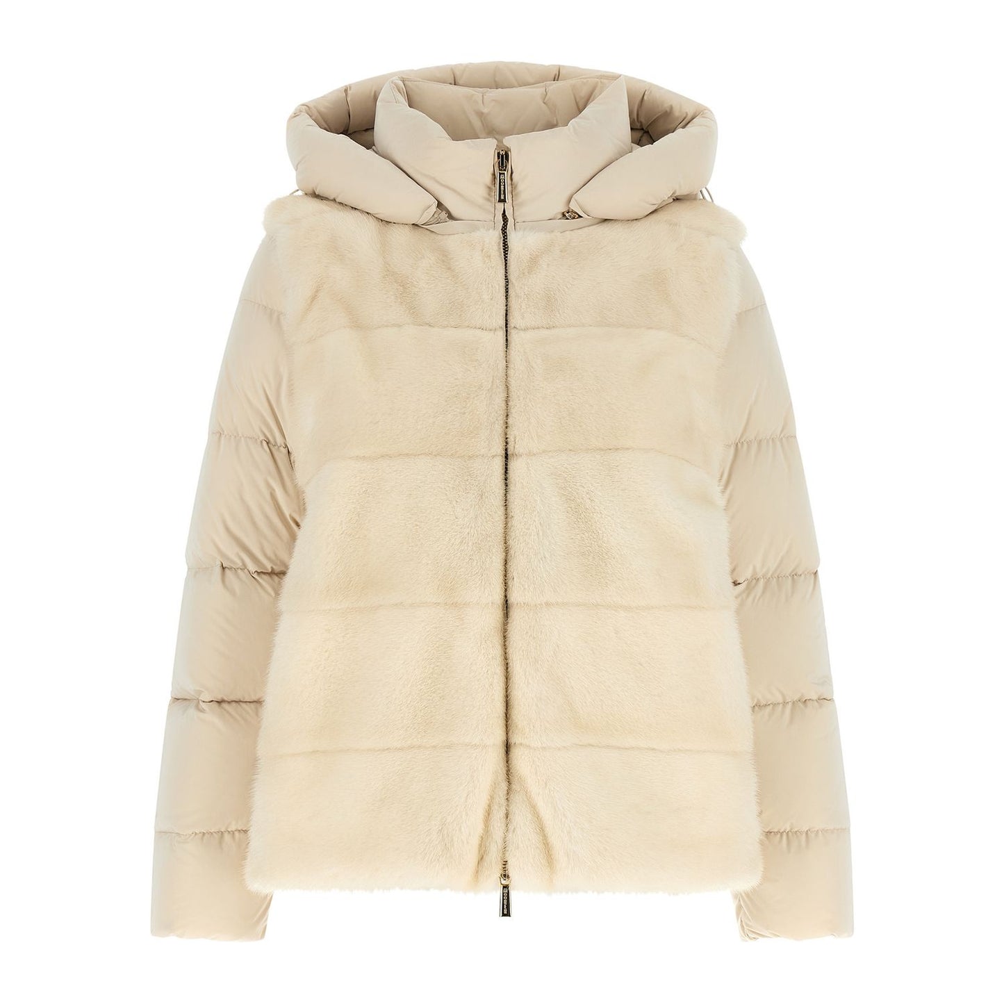 MooRER White Wool Shell Jacket