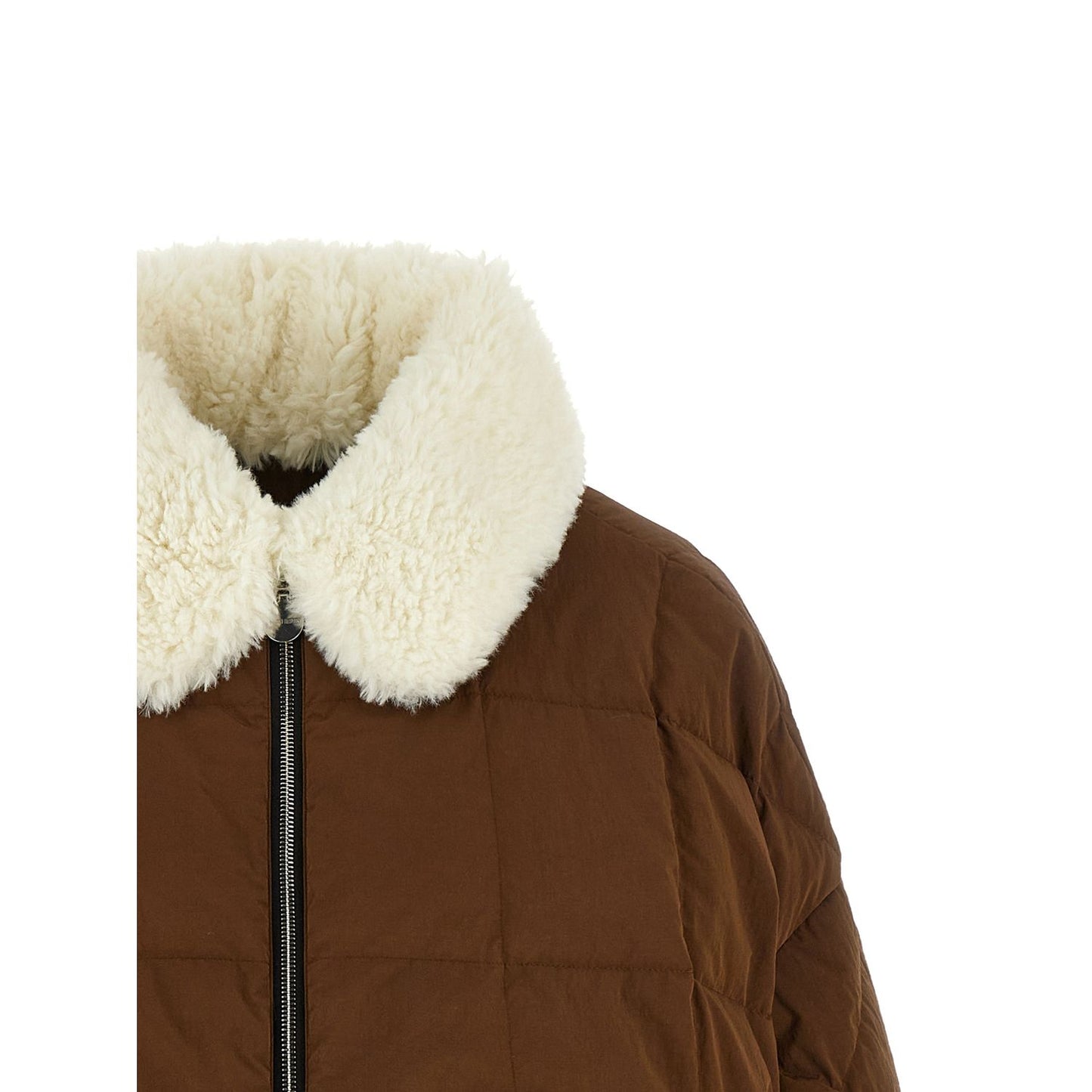 IENKI IENKI Brown Polyester Full-Length Jacket