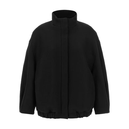 Dries Van Noten Black Wool Bomber