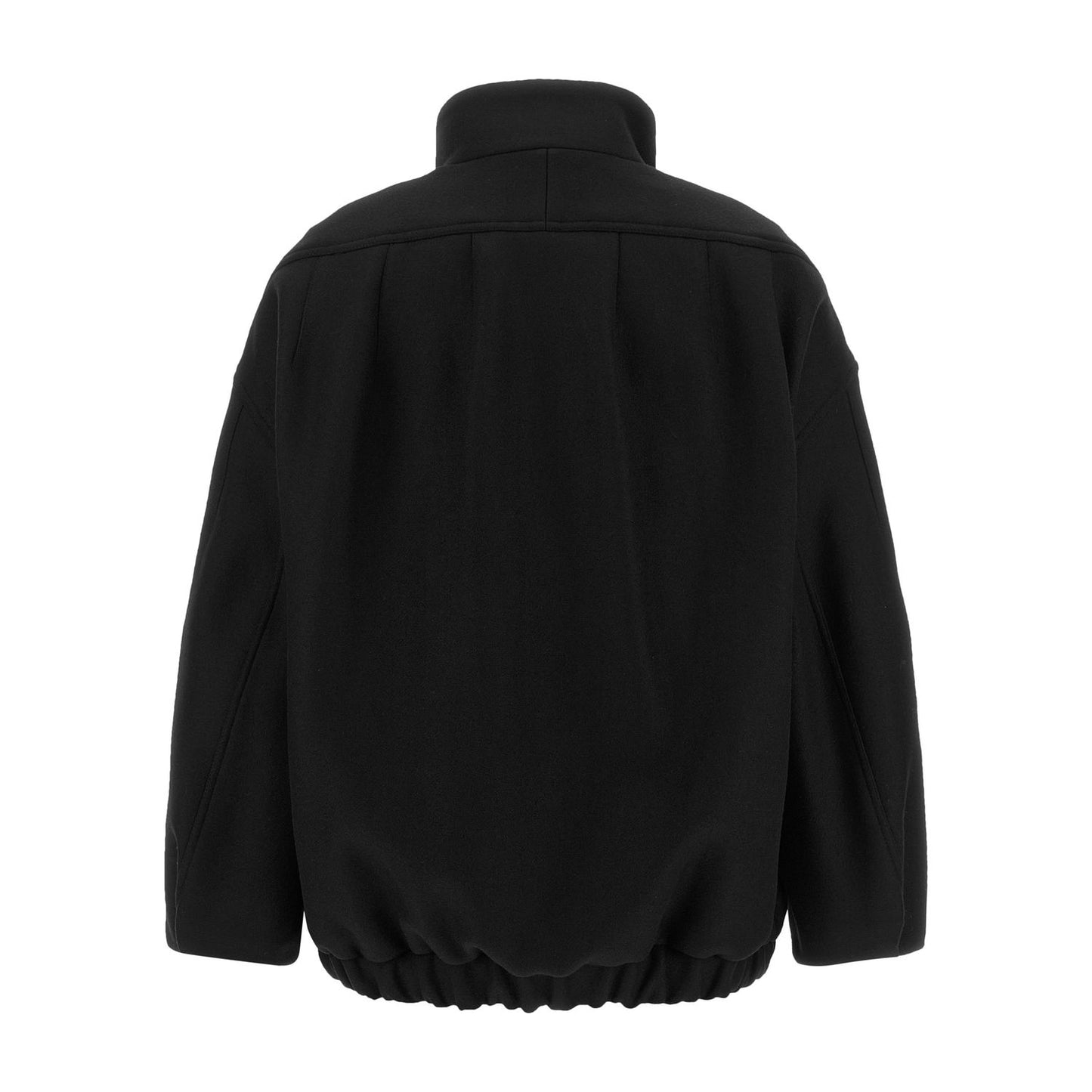 Dries Van Noten Black Wool Bomber