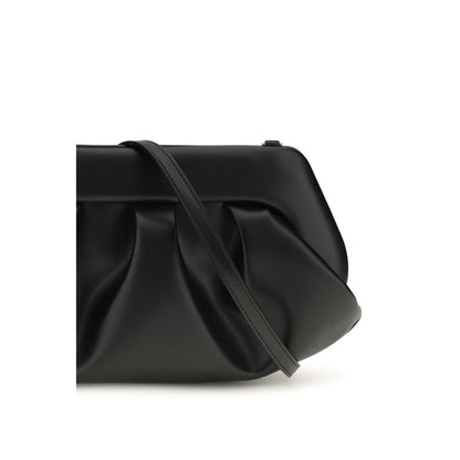 THEMOIRè Black Recycled Leather Clutch Bag