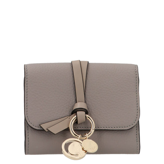 Chloé Gray Calfskin Cardholder