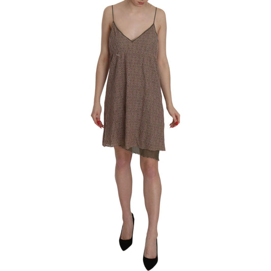 PINK MEMORIES Cotton Green Spaghetti Strap A-line Mini Dress TSH3473-46